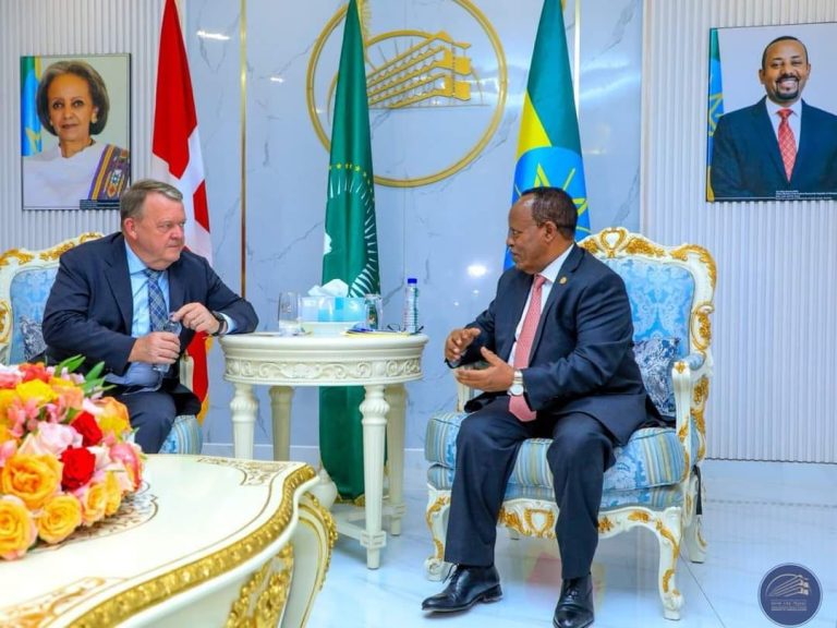 አምባሳደር ታዬ አጽቀስላሴ ከዴንማርክ የውጭ ጉዳይ ሚኒስትር ጋር ተወያዩ::