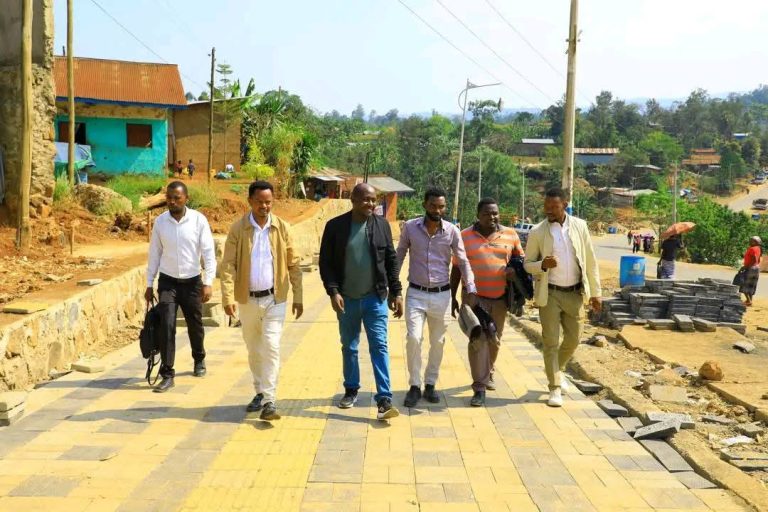 የሚዛን አማን ከተማ የኮሪደር ልማት ሥራ ተጎበኘ